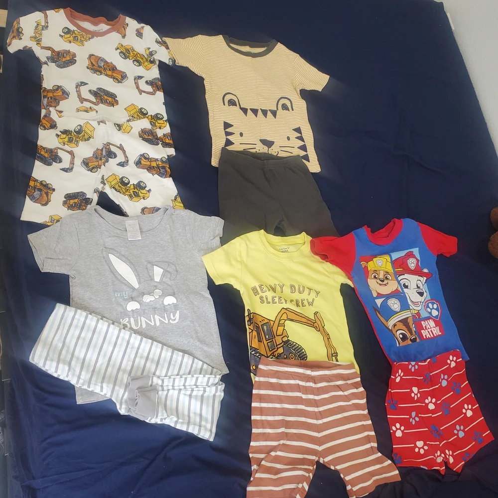 Carter's Kids' Pajama Set - Yellow, Gray, Red, Blue